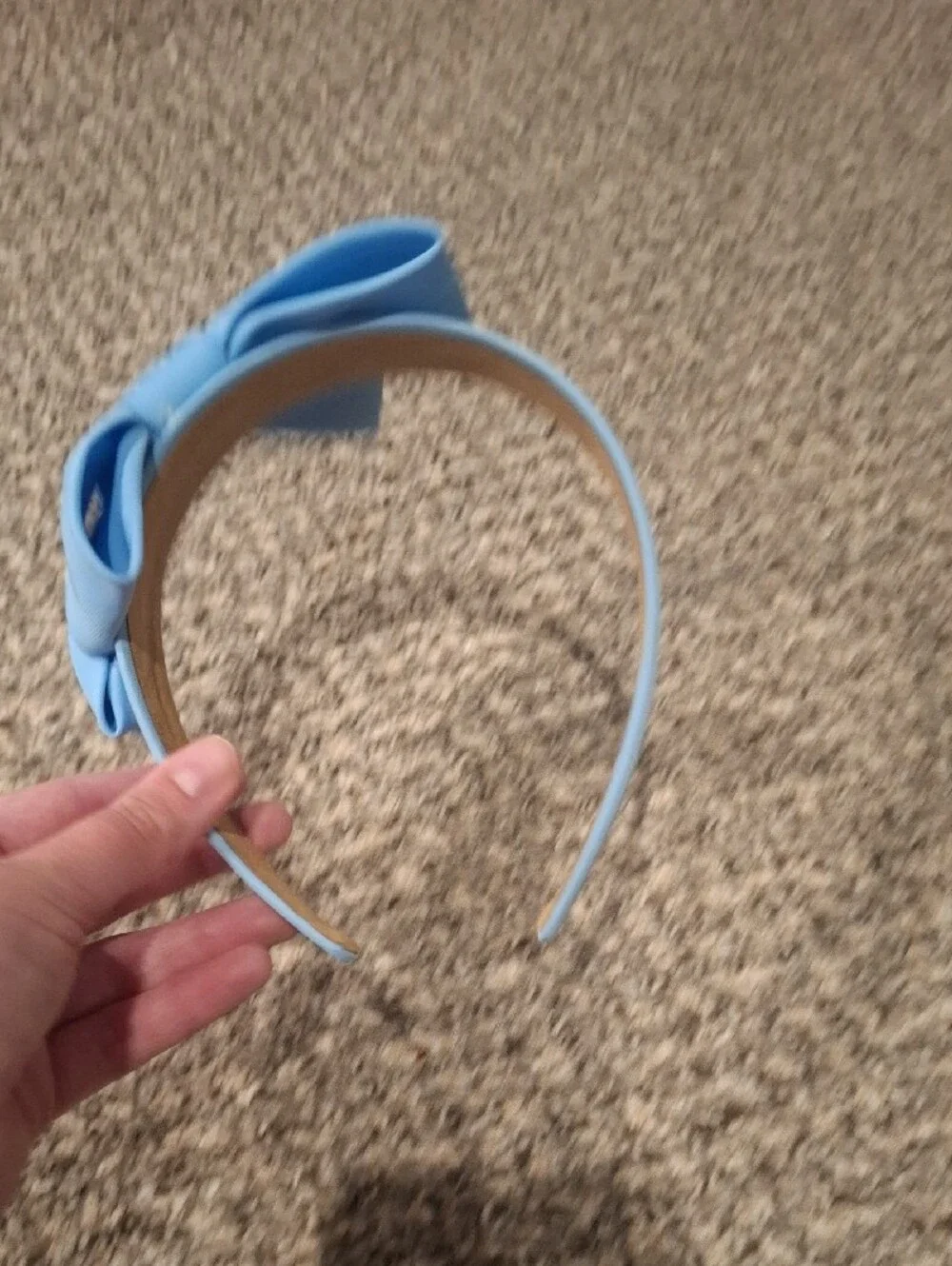 Light Blue Double Bow Headband